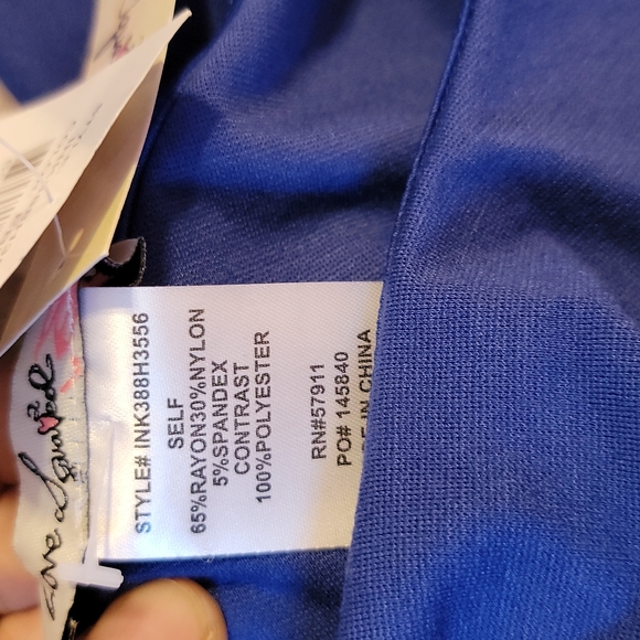 Love Squared Womens Plus Sleeveless Ruffled Party Dress blue. 3x - Picture 4 of 4